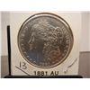 Image 1 : 1881 Morgan Dollar AU