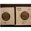 Image 1 : 2- Buffalo Nickels 1914-S ? Acid Treated, 1924 Good Date