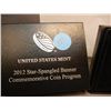 Image 2 : 2012 United States Mint Star Spangled Banner Comm. UNC. Silver Dollar 90% Silver
