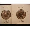 Image 2 : 2-1960 Washington Proof Quarters