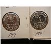 Image 2 : 2-1960 Washington Proof Quarters