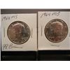 Image 1 : 2-1964 Kennedy Half Dollars MS
