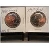 Image 1 : 2-1964 Kennedy Half Dollars Proof