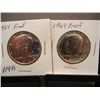 Image 1 : 2-1964 Kennedy Half Dollars Proof
