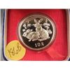 Image 1 : 1987 Year of the Rabbit-  90 %  Silver in compostion containing 13.5 Grams of Pure Silver, 33 Mill. 