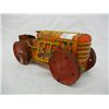 Image 2 : Orange Metal Tractor, Rough Condition, Rust