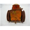 Image 6 : Orange Metal Tractor, Rough Condition, Rust