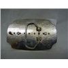 Image 2 : Red Belt Buckle w/ Silver American Dollar, Coin needs to be Re-Inserted
