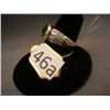 Image 2 : 14k Gold Ring w/ CZ and Peridot Stone