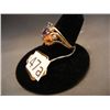 Image 2 : 10k Gold Ring w/ CZs and 3 Colored Gemstones