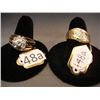 Image 1 : 18k Gold Ring w/ CZ Stones, 1 missing and Gold Toned Fashion Ring w/ CZs, stones missing
