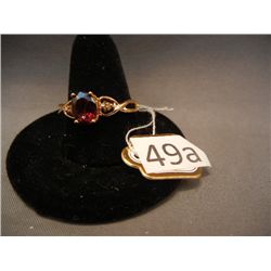 14k Gold Ring w/ Ruby Gemstone