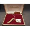 Image 1 : Krementz 14k Gold Overlay Tie Clip