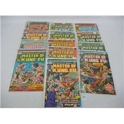 Master of Kung Fu Comic Books (11) 25 cent (2) 30 Cent