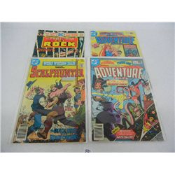 4- DC Comics 2-40 Cent Adventure , 1-Weird Western Tails 35 Cent, Our Army at War St. Rock 25 Cent