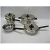 Image 1 : Prudential Ware Stock Pot, 2 Skillets, and Strainer Pot