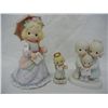 Image 1 : 3 Enesco Precious Moments Figurines: Victorious in Jesus, God Bless the Day We Found You, and April 