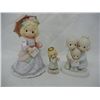 Image 2 : 3 Enesco Precious Moments Figurines: Victorious in Jesus, God Bless the Day We Found You, and April 