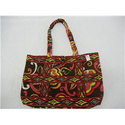 Vera Bradley Purse: Brown, Red, and Yellow