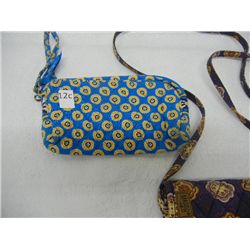 Blue and Yellow Vera Bradley Wallet and Navy & Brown Maggi B Wallet