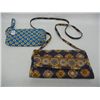 Image 2 : Blue and Yellow Vera Bradley Wallet and Navy & Brown Maggi B Wallet