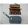 Image 3 : Blue and Yellow Vera Bradley Wallet and Navy & Brown Maggi B Wallet