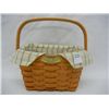 Image 1 : Longaberger Dresden Basket, 2000 Edition w/ Liner and Protector