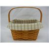 Image 3 : Longaberger Dresden Basket, 2000 Edition w/ Liner and Protector