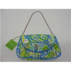 Small Vera Bradley Purse: Blue, White, and Yellow