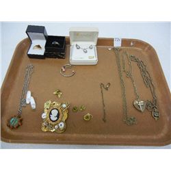 Lot of Misc. Fashion Jewelry: Brooch, Necklaces, Rings, Pins