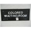 Image 1 : Cast Iron Colored Waiting Room Sign