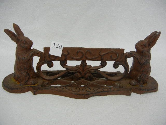 Cast Iron Bunny Rabbit Boot Scraper