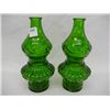 Image 1 : 2 Large Green Glass Wheaton Bottles