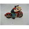 Image 3 : Cast Iron Popeye on a Motorcycle