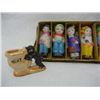 Image 2 : Bisque Dolls of the World Collection and Small Black Memorbilia Figurine, Both made in Japan, and Sm