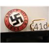 Image 1 : Adolf Hitler and Swastika Pin, Dated 1933