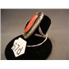 Image 2 : Sterling and Red Coral Ring