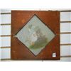 Image 1 : Wood Framed Hand Painted Easter Scene