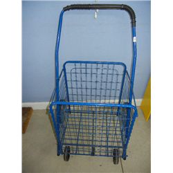 Blue Wire Shopping Cart