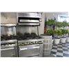Image 2 : IMPERIAL GAS STOVE WITH 6 BURNER COOK TOP AND SALAMANDER GRILL, ON WHEELS