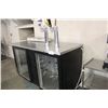 Image 1 : BEVERAGE AIR DOUBLE GLASS DOOR KEG COOL WITH 2 DRAUGHT TOWERS
