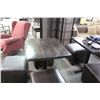 Image 2 : 24" X 30" DARK WOOD RESTAURANT TABLE
