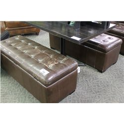 DOUBLE WIDE RESTAURANT BENCH WITH STORAGE