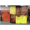 Image 2 : LOT OF 5 PAINTED WALL PANELS