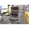 Image 2 : DARK BROWN LEATHER HIBACK EXECUTIVE CHAIR