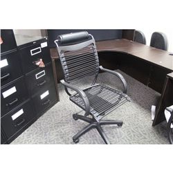 BLACK BUNGEE BACK ERGO TILTING CHAIR