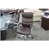 Image 2 : DARK BROWN LEATHER HIBACK EXECUTIVE CHAIR