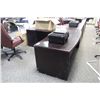 Image 2 : MAHOGANY L-SHAPED EXECUTIVE DESK