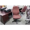 Image 2 : BURGUNDY HIBACK OFFICE CHAIR