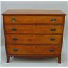 Image 1 : HEPPLEWHITE FOUR-DRAWER CHEST WITH INLAY. Attributed to Kentucky. Cherry with a warm brown refini…